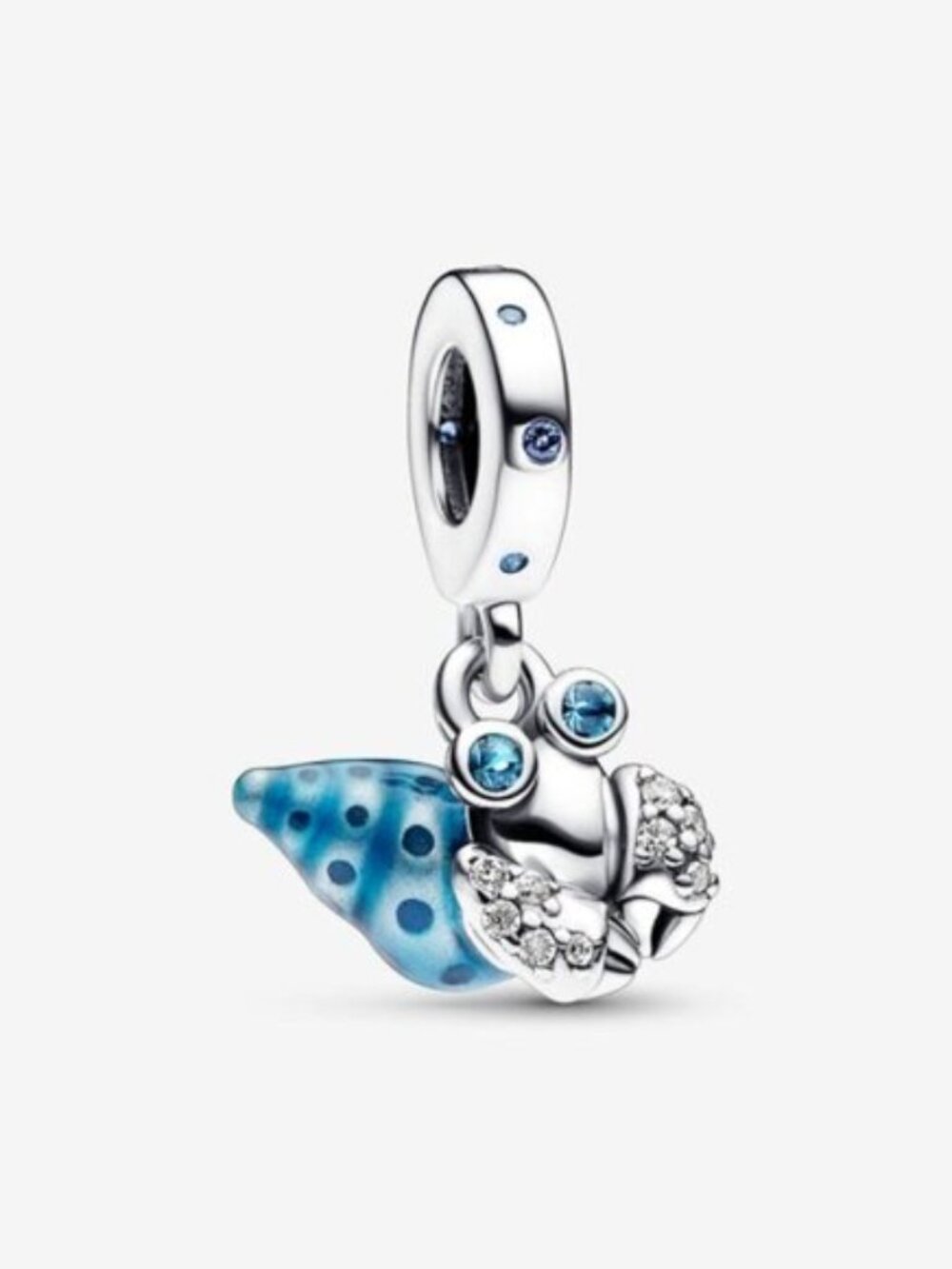 Pandora Blue Shell Crab Dangle Charm